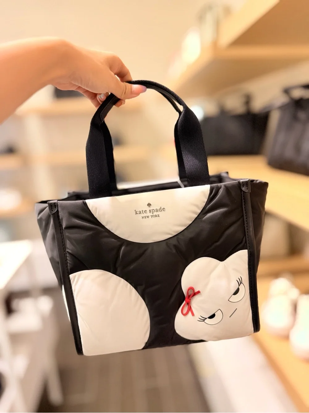 NWT Kate spade Kip Monsters Small Tote Bag- black multi